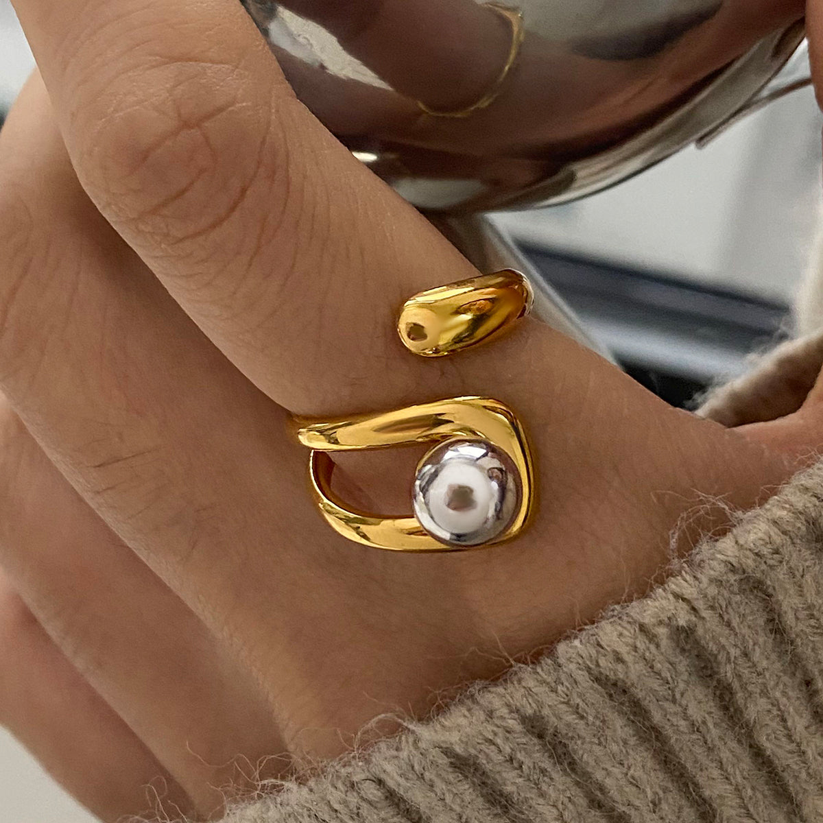 ANILLO DOUBLE PEARL