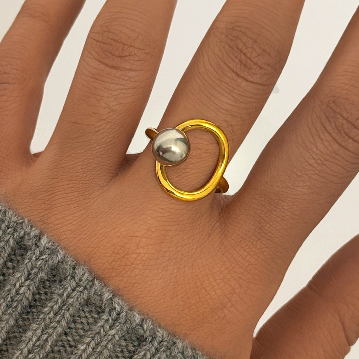 ANILLO ROUND PEARL