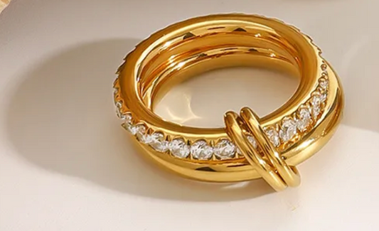 ANILLO DOBLE DIAMANTE