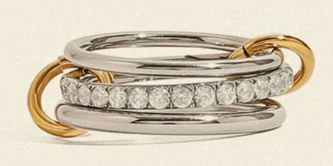 ANILLO TRIPLE CON DIAMANTES
