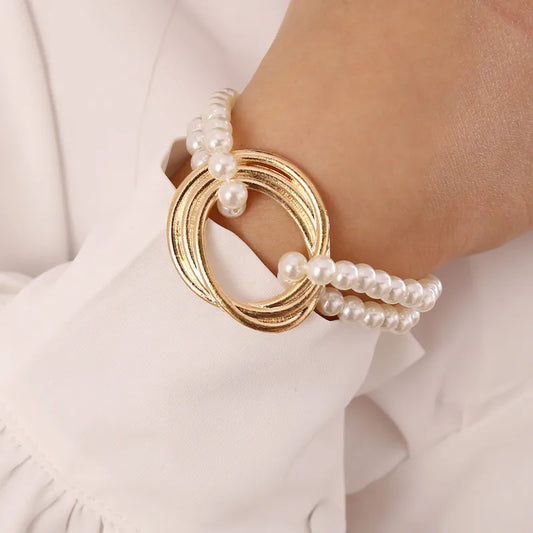 PULSERA DOUBLE PEARL